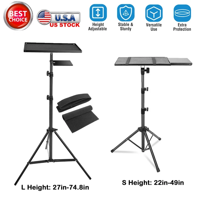 PROJECTOR TRIPOD STAND Laptop Camera Adjustable Height Studio Floor