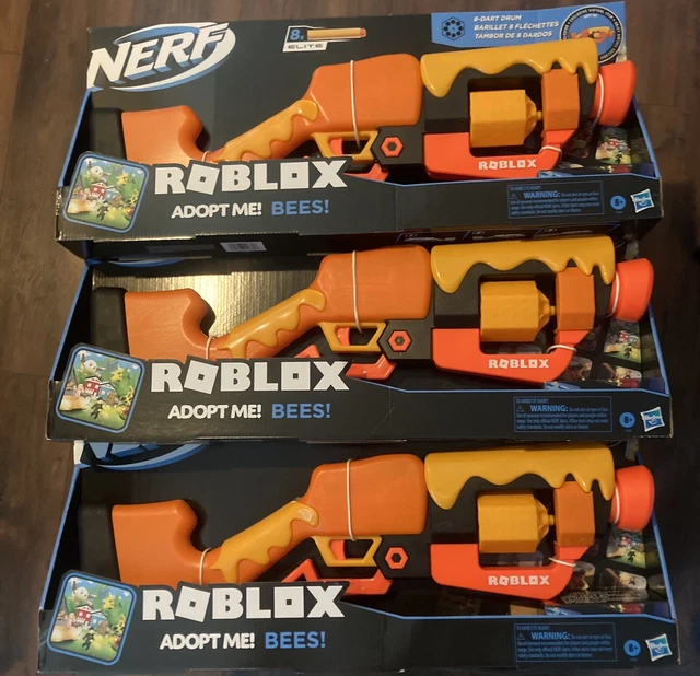 NERF ROBLOX ADOPT Me! Bees! Lever Action Dart Blaster *WITH CODE* FREE SHIPPING EUR 43,14
