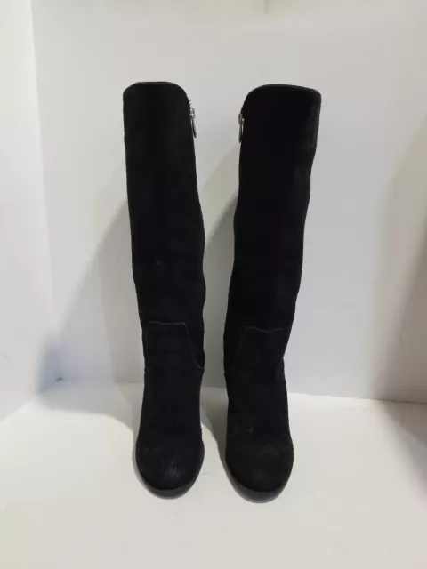ADRIENNE VITTADINI WOMENS Plymouth 1 Closed Toe Knee High Black