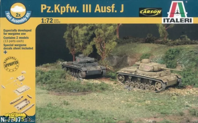 Italeri 7507 Panzerkampfwagen III Ausf. J - 1:72