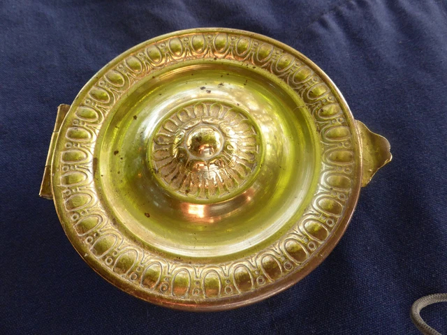Bouche D'Aération Ancienne En Laiton - Diamètre 14/12 Cm - Pour Maison/Roulotte