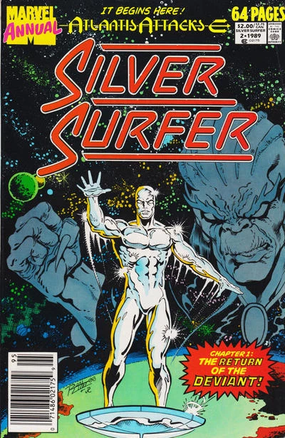Silver Surfer, The (Vol. 3) Annual #2 (Newsstand) FN; Marvel | Atlantis Attacks