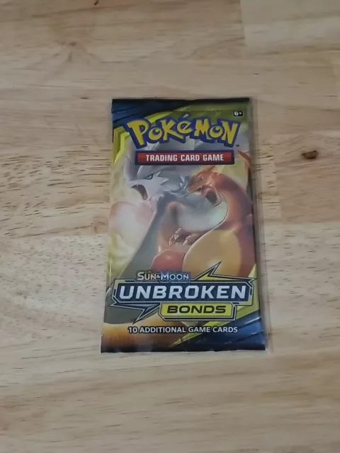 1 x 10-Cards Unbroken Bonds Pokemon Card Sun & Moon Blister Booster Pack Sealed