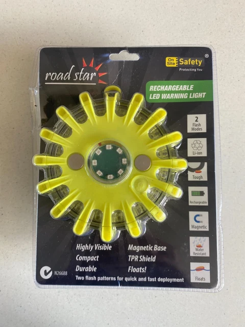 Disk Road Flare - Rechargeable - Road Star - Amber