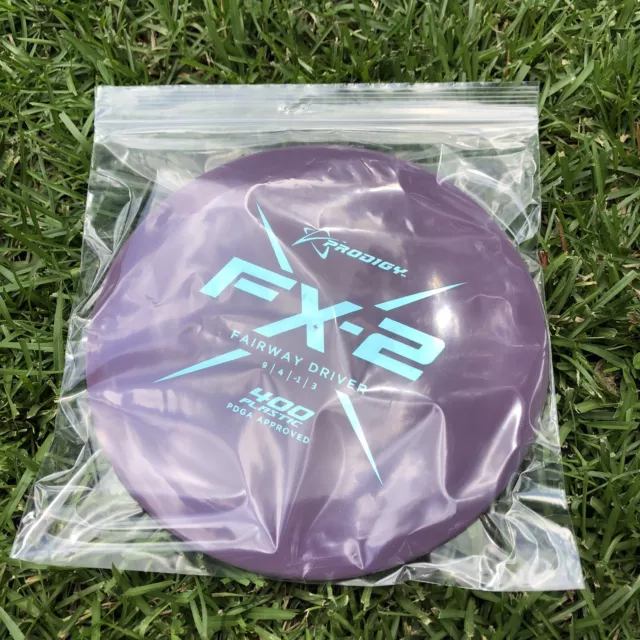 Prodigy Discs FX-2 400 174g Disc Golf Fairway Driver Purple W/ Blue Stamp NEW! 3