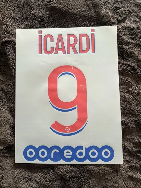 Flocage PSG Icardi N°18 - Domicile & 4ème 2019/2020 - Neuf Sans Boîte