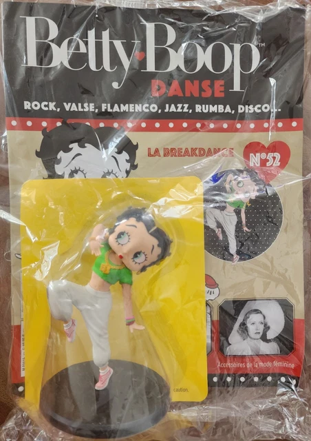 Figurine Betty Boop N°52 - La Breakdance - Collection Hachette - Neuf Sous Blister