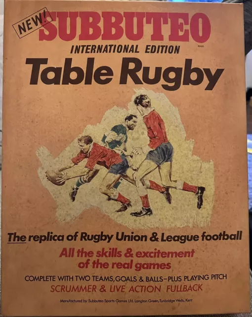 Subbuteo Table Rugby 1970's International edition