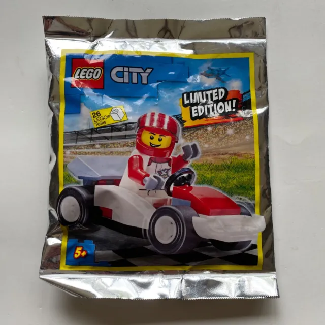 LEGO City Racecar and Driver Foil Pack Set 952005  Minifigure Minifig SEALED