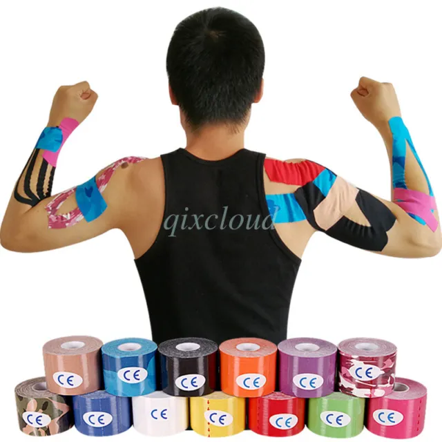 5cm*5M One Roll Elastic Kinesiology Sports Tape Muscle Pain Care Therapeutic