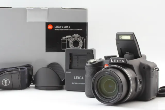 [Near MINT] Leica V-Lux 2 14MP 24X Optical 18393 Zoom Digital Camera Black JAPAN