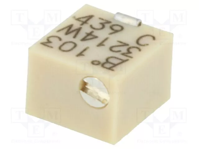 Potentiomètre: pour La Installation 10kΩ Debout, 250mW 3214W-1-103E SMD