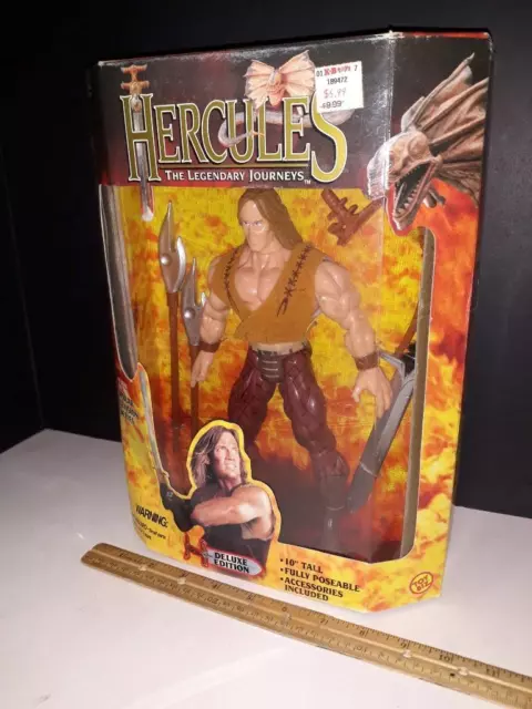 Hercules Legendary Journeys 10" Tall Figure Deluxe Edition Toy Biz 1996 TV Show