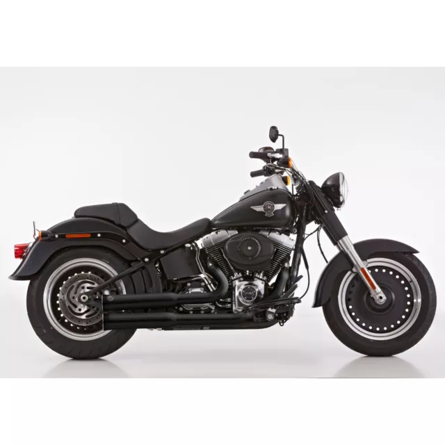 FALCON Double Groove Komplettanlage passend für Harley davidson SOFTAIL Fat Boy