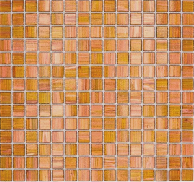 Mosaico de Vidrio Azulejos de Mosaico Marrón Dorado Cobre 230-g34 _ P