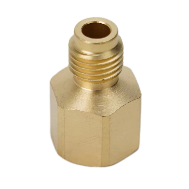 2x Adattatore Riempimento Climatizzatore R32/R410a – Femmina 5/16, Maschio 1/4 SAE