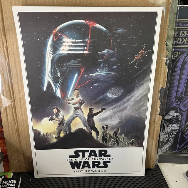 RARE Star Wars The Rise of Skywalker IMAX Real D 3D Original UK Promo Print