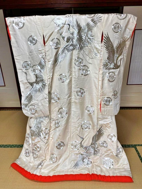 Japanese Kimono Uchikake Wedding Pure Silk  japan 203