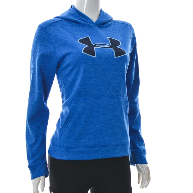 Under armour Donna Vestibilità Larga Cold Gear Felpa Sportswear Grafico Blu L