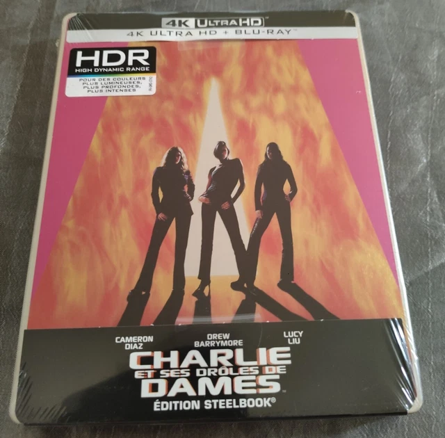 CHARLIE ET SES DRÔLES DE DAMES STEELBOOK FNAC  Blu-ray 4K UHD  Neuf Sous Blister