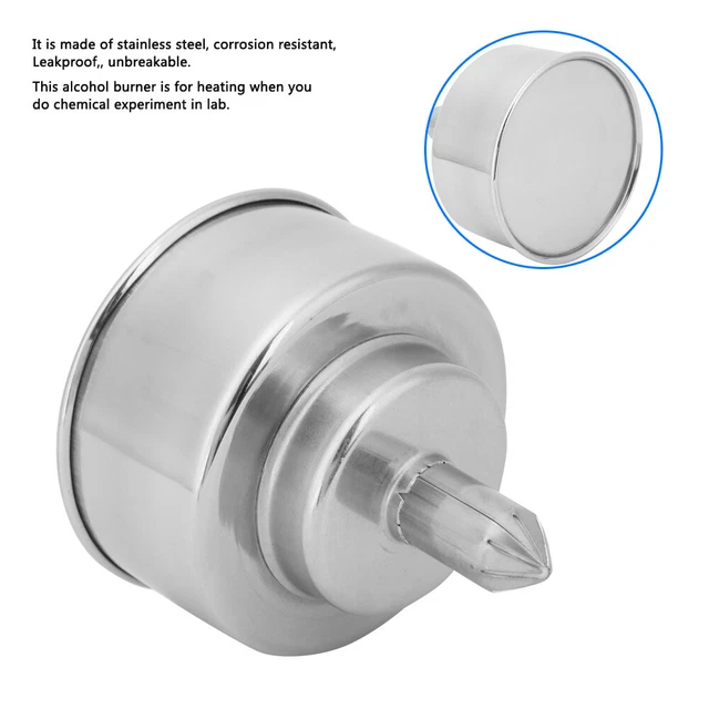 200ml Anti Explosion Lab Alcohol Stainless Steel Lamp Laboratory