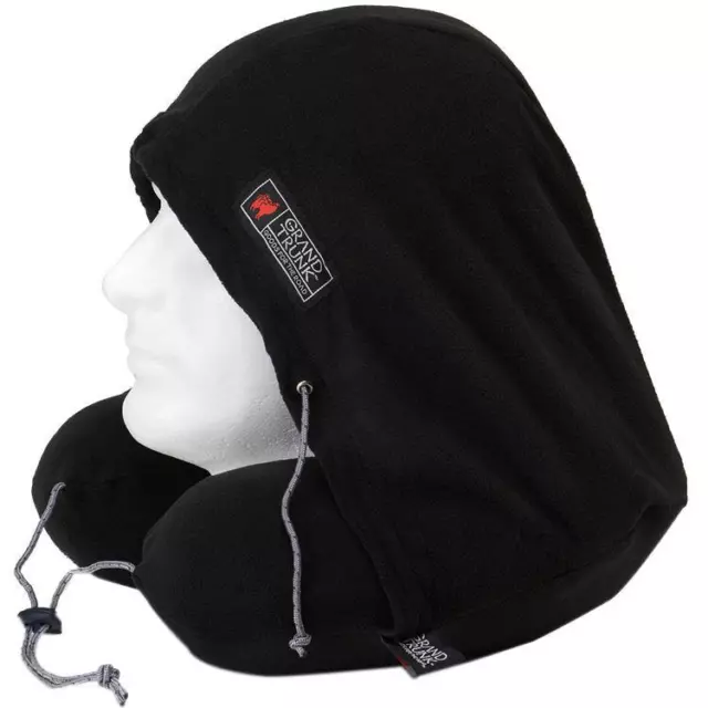 Grand Trunk Hooded Travel Pillow Memory Foam Sleeper 360 Neck Head Support Plane