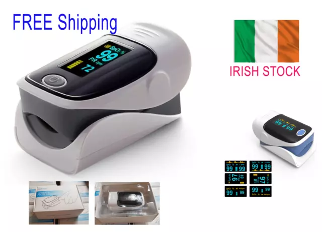 Finger Pulse Oximeter Heart Rate Spo2 Monitor Blood Oxygen Meter (NEW)