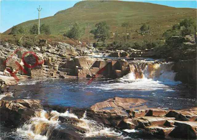 Postcard; The Falls At Silver Bridge, Strath Garve, Ross-Shire [J Arthur Dixon]