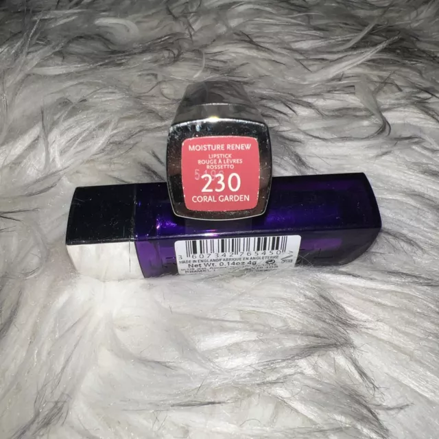 New Rimmel London Moisture Renew Lipstick # 230 Coral Garden Lip Stick