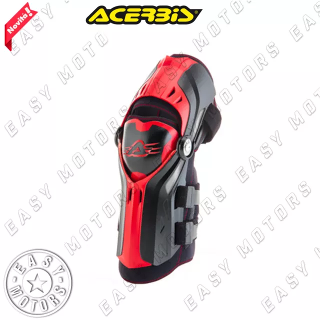 Coppia Ginocchiere Protezioni Acerbis Gorilla Knee Guards Motocross Omologato