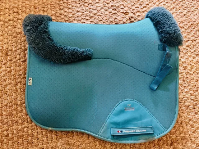 Premier Equine Merino Wool Dressage Saddlepad Full Teal