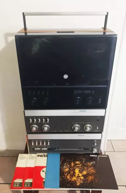 Vintage REVOX A77 + A78 MK2 + A76 Magnétophone à Bande Amplificateur Notices...