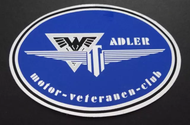 Werbe-Aufkleber Adler Motor-Veteranen-Club Oldtimer 80er Jahre