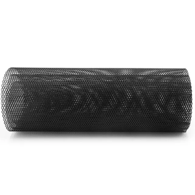 Car Grille Mesh Net Sheet Section Rhombic Aluminum 40inx13in Black Universal