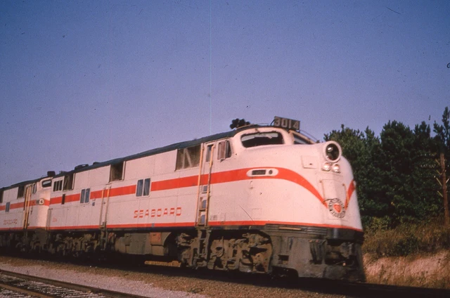 Duplicate  Train Slide Seaboard E-6 #3014 10/1964 Raleigh N Carolina