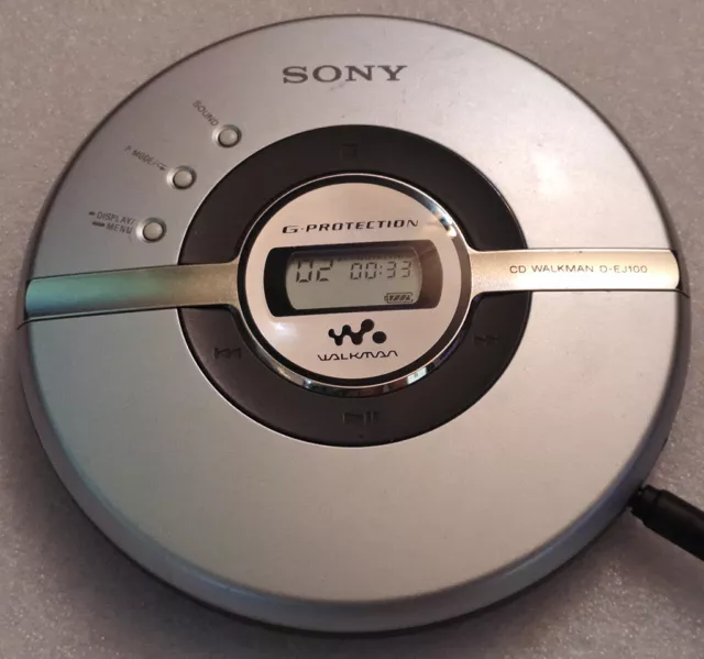 Sony Walkman D-EJ100 Portable CD Player Digital MEGA BASS CD-R/RW