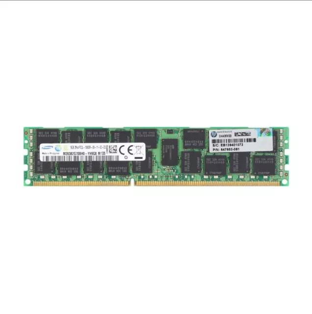 16GB DDR3L PC3L-10600R 1333MHz Registered ECC Server/Workstation RAM Memory DIMM