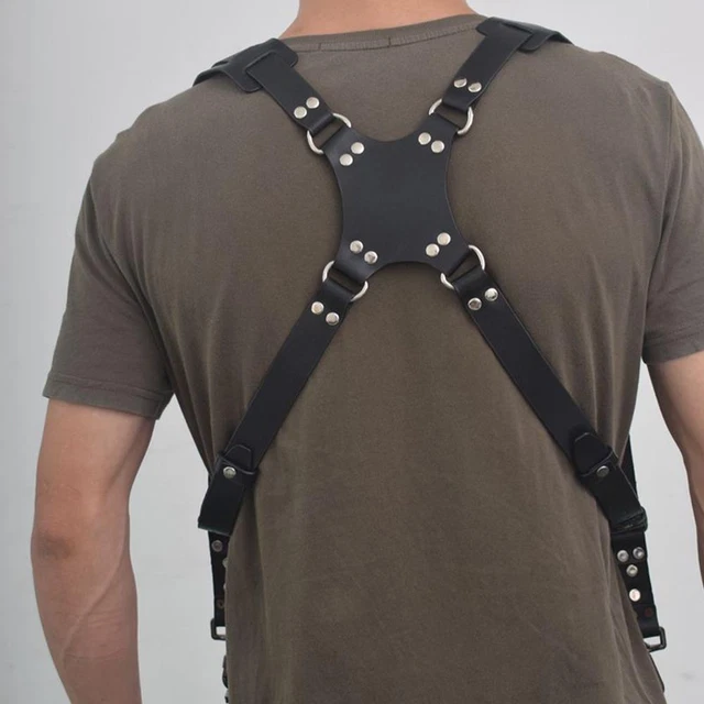 Dual Harness SLR Camera Cross Shoulder Leather Multi Adjustable Acc T7O9