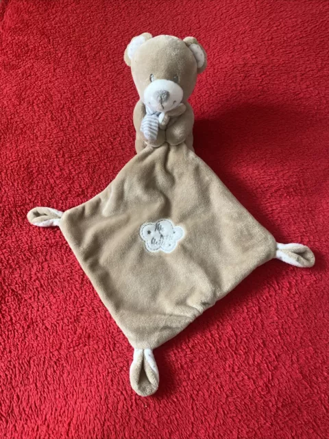 🇫🇷 Doudou Ours Marron Écharpe Mouchoir Ma Petite Étoile  POMMETTE NEUF