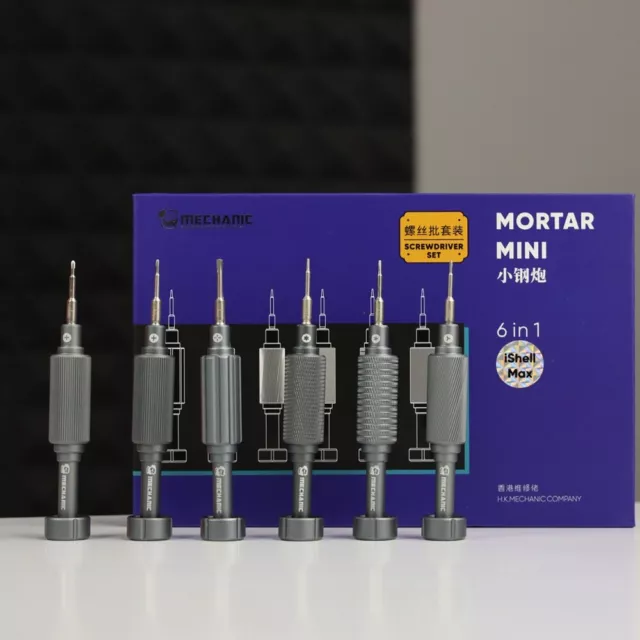 Phone Repair Precision Screwdriver set Mechanic Mortar mini  (iShell Max 6 in 1)