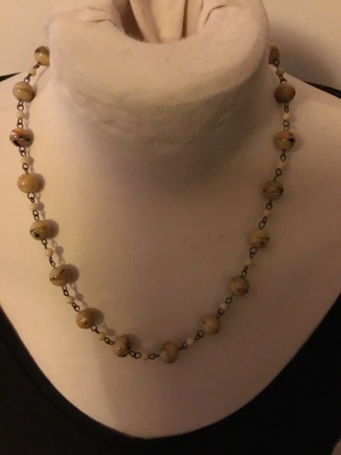 Collier De 62 Perles En Pâte De Verre Murano - Occasion (Très Bon État)