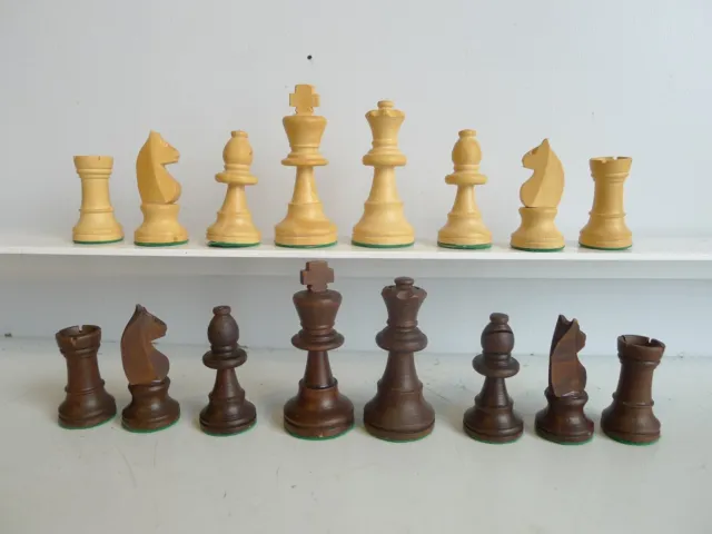 Jeu D'echecs Garlin Tulle Jura Vintage Chess Set  Dans Son Coffret 1950/60