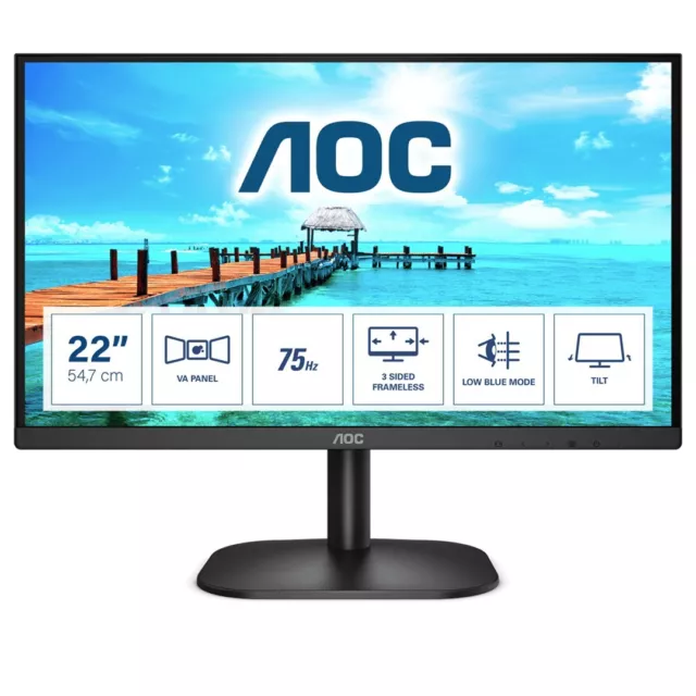 4038986127165 AOC B2 22B2H/EU LED display 54,6 cm (21.5 Zoll) 1920 x 1080 Pixel
