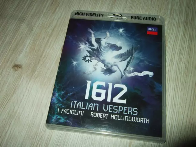Hollingworth : 1612 Italian Vespers  Blu-Ray Pure Audio Disc 2014 Decca Eu