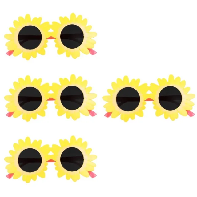 4 paia occhiali da sole con fiori per bambine età 2-4 da esterno
