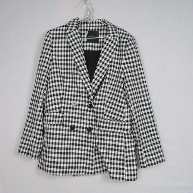 Decjuba hotsell check blazer