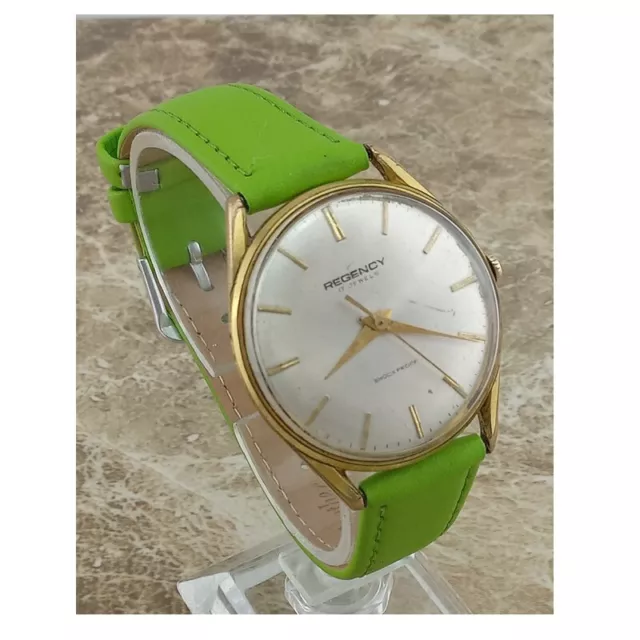RETRO - 14K Gold F Swiss Regency 17 Jewel Gents Wrist Watch 1974 $60.58 ...