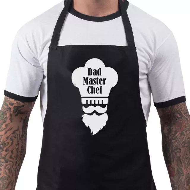 Dad Beard MasterChef Apron Fathers Day Present Gift Birthday Novelty Christmas