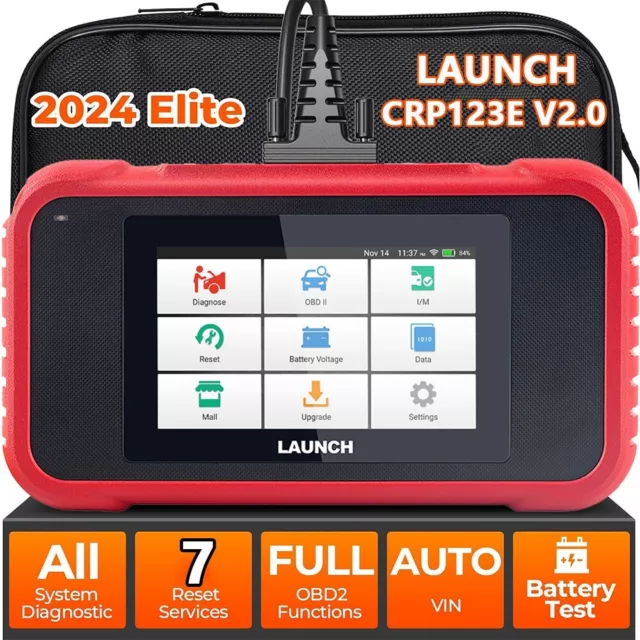 2024 LAUNCH CRP123E V2.0 Car OBD2 Scanner Diagnostic Tool Engine ABS SRS Reader