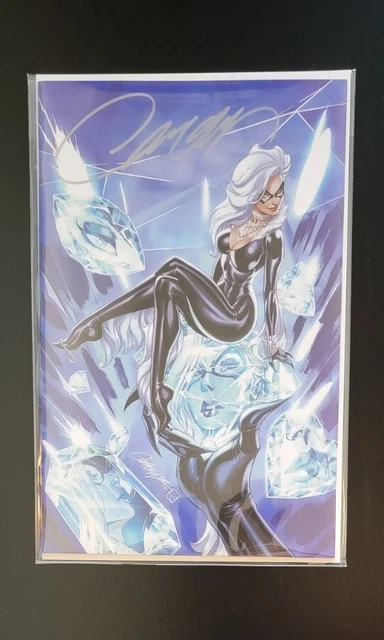 Black Cat #8 Virgin Variant J Scott Campbell Signed